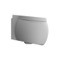 Modern Wall Mount Toilet, Ceramic, Rounded